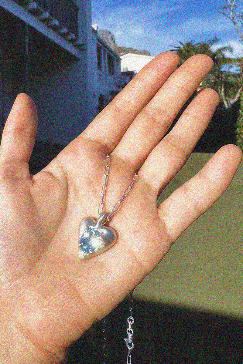 Aqua Prong Heart