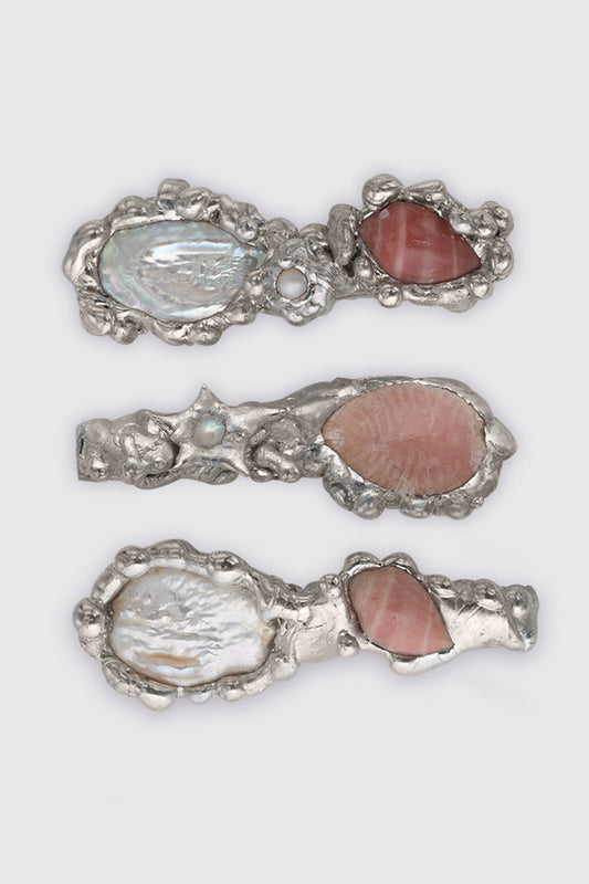 Pack of 3 Shell Barettes